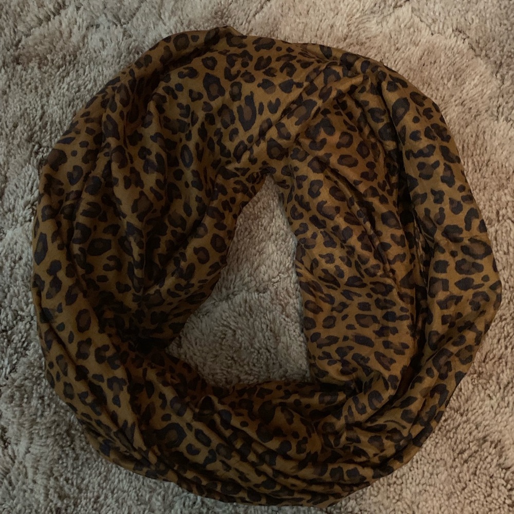 Cheetah print infinity scarf